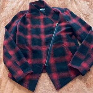 Red and Black Plaid Jacket